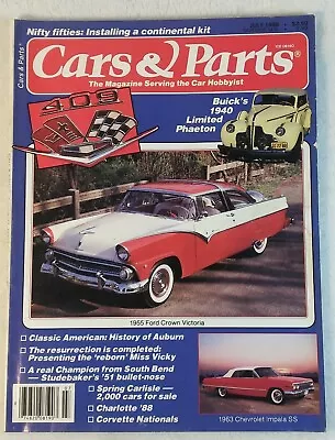 Cars & Parts Magazine July 1988 Vol 31 No 7 Ford Crown Vic Buick Chevy Impala  • $13.25