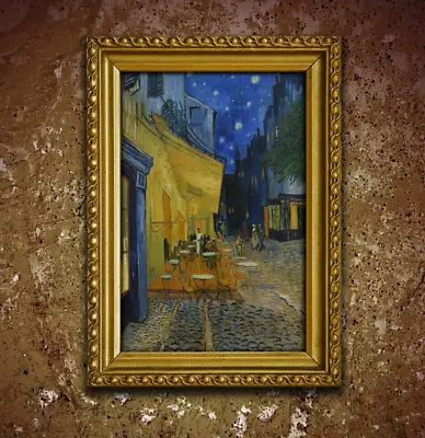 LARGE POSTER Vincent Van Gogh - Café Terrace At Night - Wall Art Print 36x24 • $24.99