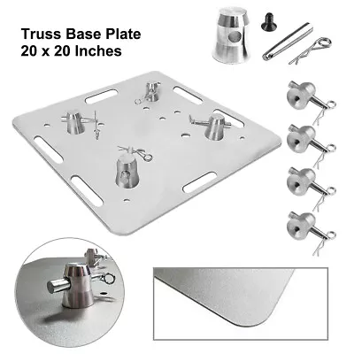 20X20 Silver Steel Truss Base Plate Fits Global Truss F34  For 12 X12  Truss • $107.99