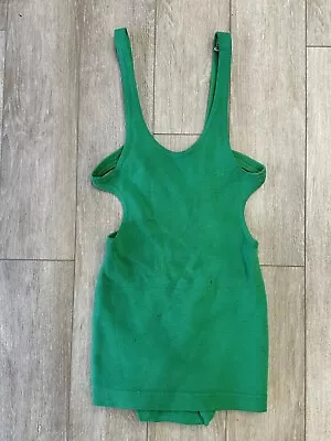 Antique 1930s Allenknit 100% Wool Knit Green One Piece Swim Suit Bathing Suit • $150