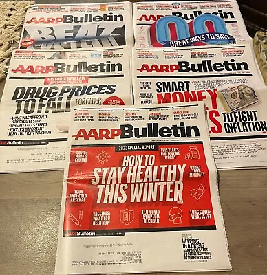 AARP Bulletin Current Events 2022-2024 Back Issues You Pick One • $5.99