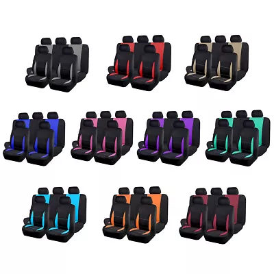 Flying Banner Universal Car Seat Covers Full Set Rear Split 40/60 50/50 Sporty • $29.99