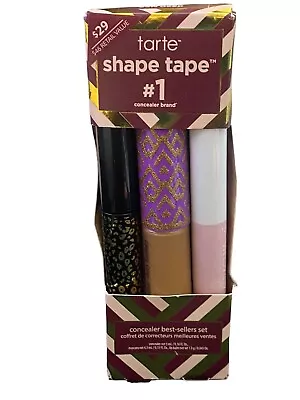 Tarte Shape Tape Mascara Concealer & Juicy Lip Trio Set # 53N Deep 0.16 Fl Oz • $16.03