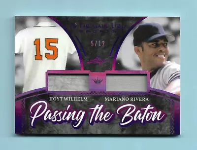 2020 Leaf ITG Passing The Baton Dual JERSEY Card! Wilhelm - Rivera! #5/12! • $29