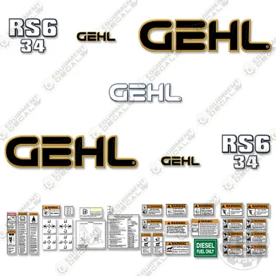 Fits GEHL RS6-34 Decal Kit Telescopic Forklift (Older) With Warning Stickers • $169.95