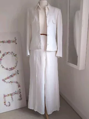 Amanda Roth (Collection) White Trouser Suit 14 • £45