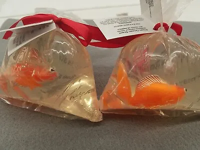 2PC Decorative Dermatologically Tested Taymor Soap Collection Goldfish Bag Soap • $15.99