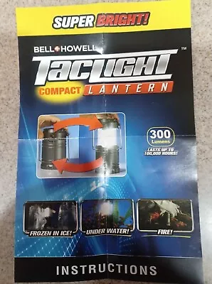 Bell + Howell Compact Mini Pop-Up Tac Lantern Light • $7