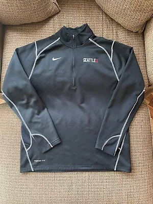 Nike Mens Therma Fit Fleece Seattle University RedHawks Jacket Black XL - EUC! • $24.95