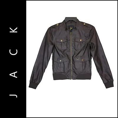 Jack Women Faux Leather Full Zipper Front Motorcycle Jacket Size Medium M • $16.50