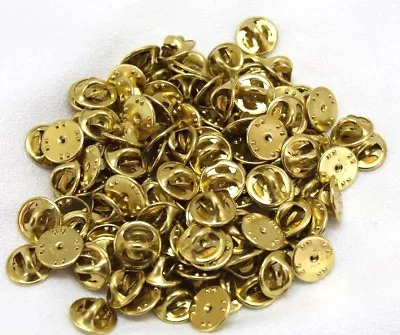 Brass Clutch Backs Military Badge Insignia USMC USAF US Pin Lapel 100 Pieces • $8.49