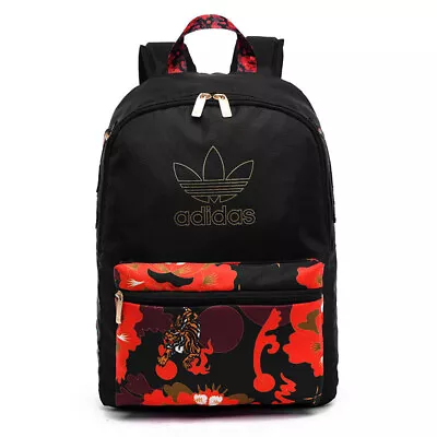 Adidas Originals Trefoil Tiger Backpack- Black/Navy • $40