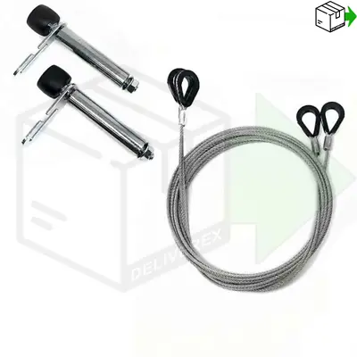 Garador Westland Mk3C S/S Roller Spindles 97mm & Cables Garage Door Repair Kit • £7.99