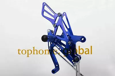 For Kawasaki Ninja ZX6R ZX636 2005-2008 CNC Blue Foot Pegs Rearsets Rear Set 06 • $118.99