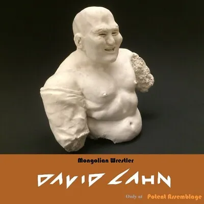 Smiling Mongolian Wrestler Sculpture | For Sale By Sculptor David Cahn • $2899