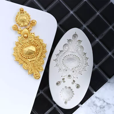 £2.85 • Buy Jewel Brooch Silicone Fondant Mould Cake Decorating Sugarcraft Topper Chocolate 