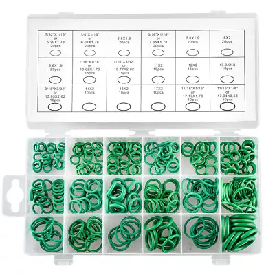 270PCS Pieces O-Ring Rubber Assortment Kit Set With Holder Case SAE And Metric • $6.99