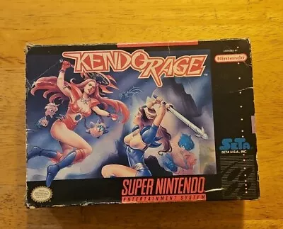 Kendo Rage Super Nintendo SNES Box Only With Box Protector! • $49.99