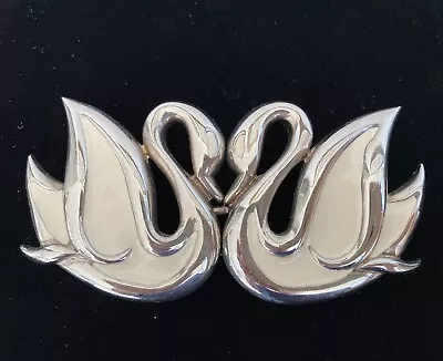 Vintage Rare Belt Buckle Mimi Di N Estate Silver Tone 1984 Swain • $32.95