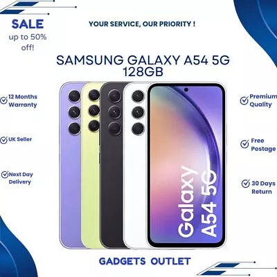 Samsung Galaxy A54 5G 128GB 8GB RAM Unlocked Android Smartphone All Colours • £249.90