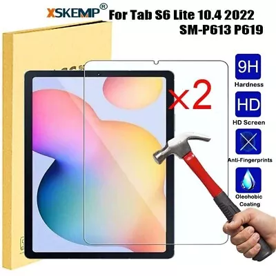 Samsung Galaxy Tab S6 Lite 10.4 2022 Tablet Tempered Glass Screen Protector 2PCS • £4.99