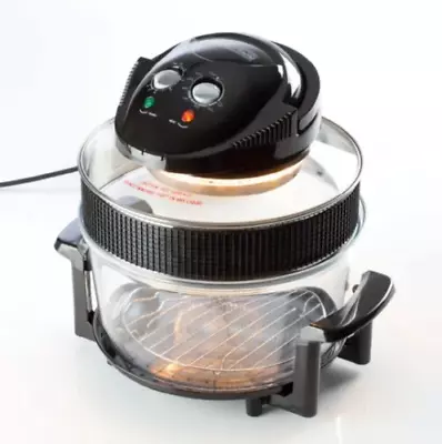 Daewoo Deluxe 17L 1400W Halogen Low Fat Air Fryer Extension Ring 6 Accessories • £38.99