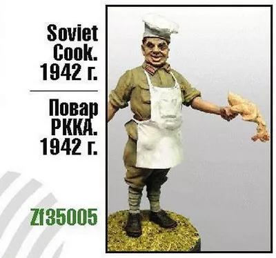 135 Soviet Cook 1942 Zebrano ZF35005 RESIN Model Kit • $12.60