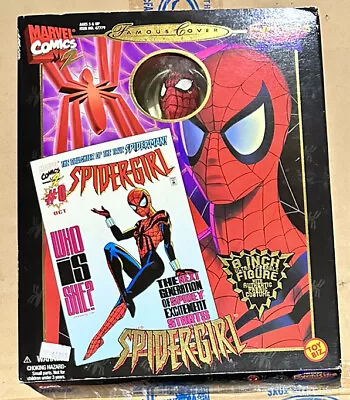 1998 Toy Biz Marvel Comics Famous Covers Spider-Girl Action Figure 8 Inch NIB • $22