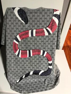 Gucci Snake Gg Grey Large T-shirt • $29