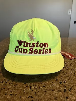 Vintage Winston Cup Series Rope Snapback Trucker Hat NASCAR NOS Dead Stock NWT • $30
