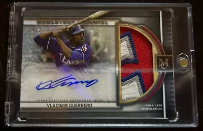 2023 Topps Museum Collection 14/15 Vladimir Guerrero Jumbo Patch Auto HOF • $50