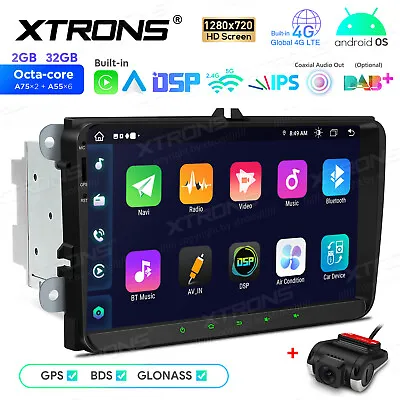 DVR+ 9  Android 13 8-Core Car Stereo Radio CarPlay GPS For VW Jetta Passat Golf • $225.99