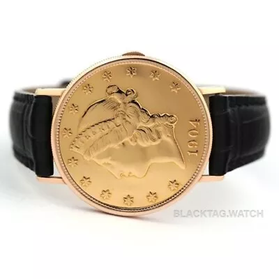 $13205 • Buy Vacheron Constantin Twenty Dollar Coin Wristwatch 33019 Yellow Gold