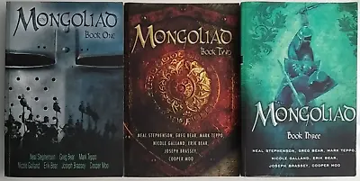 The MONGOLIAD Books 1 2 & 3 By Neal Stephenson Et Al. 2000's Paperbacks • £19.90