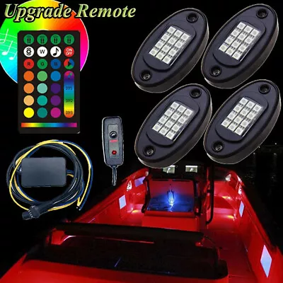 4pcs Multi Color LED Pod Neon Light Boat Marine Deck Interior Inside Lighting  • $45.99