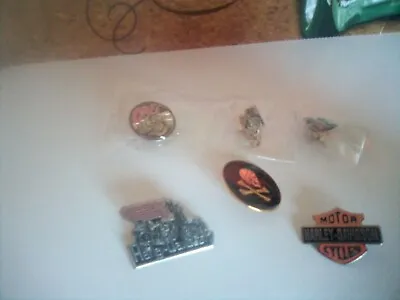 £6.50 • Buy Collection Six  Motorcycle Motorbike Pin Badges Some Never Used Good Condition 