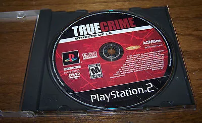 PlayStation 2 TRUE CRIME STREETS OF LA - DISK ONLY! - Rated M - NO CASE/MANUAL! • $4.50