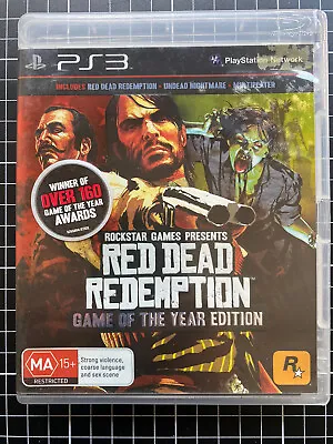 Red Dead Redemption Game Of The Year Edition + Manual + Map - PlayStation 3 PS3  • $15