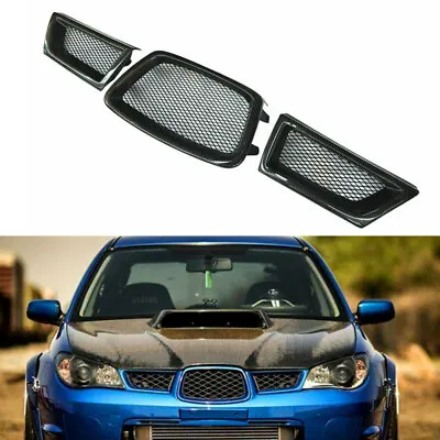 Carbon Fiber Front Upper Grill Grille For 2006-2007 Subaru Impreza 9th WRX STI • $121.61