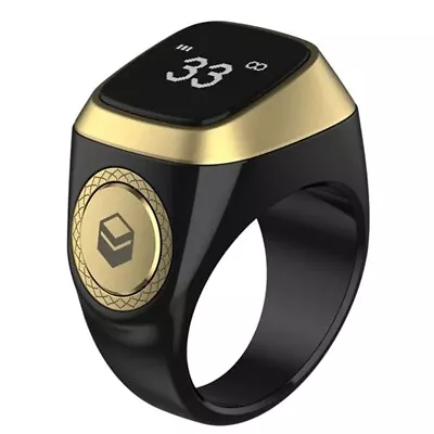 Smart Tasbih Tally Counter Ring For Muslims Zikr Digital Tasbeeh 5 Prayer Time • £24.99