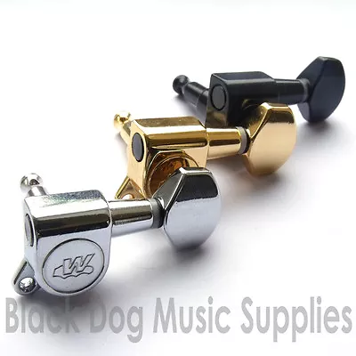 Wilkinson WJ07 Machine Heads Tuners Chrome Black Gold • $64.44