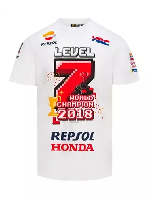 Marc Marquez 2018 Motogp World Champion Level 7 Limited Edition T'Shirt • $40.68