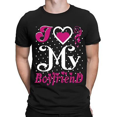 Funny I Love My Boyfriend Girlfriend Valentines Gift Mens T-Shirts Top #ILD9 • $12.42