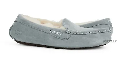 UGG Ansley Light Grey Suede Fur Slippers Womens Size 10 -NIB- • $71.20