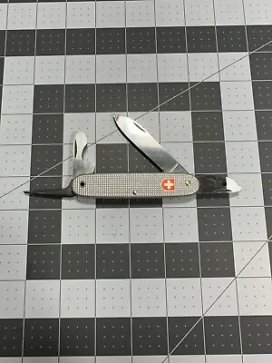 Victorinox Pioneer Alox Silver Swiss Army Knife - Stamped 92 Large Blade Damage • $48.99