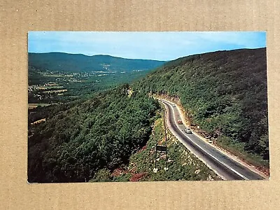 $2.99 • Buy Postcard Mohawk Trail Massachusetts Vermont Hairpin Turn Aerial View Vintage PC