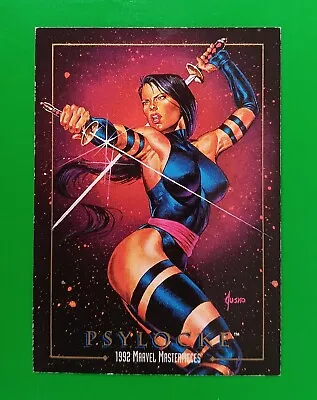 1992 Skybox Marvel Masterpieces Psylocke Promo Card Joe Jusko No# • $3.50