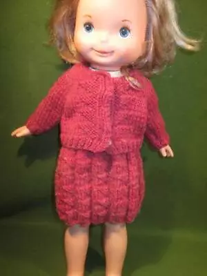 Fisher Price Mandy Jenny Doll Clothes ~❤️~ Hand Knit Skirt And Sweater #591 • $2.99
