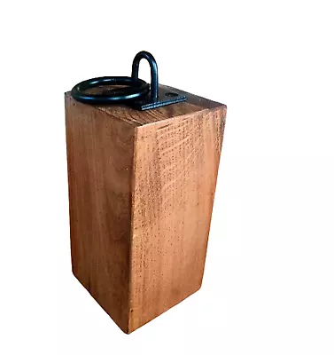 2kg Solid Oak Door Blocker Stop Rustic Door Block Stopper Heavy Handcrafted Home • £17.99