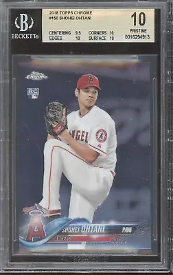 2018 Topps Chrome Pitching #150 Shohei Ohtani RC Rookie Pristine BGS 10 • $0.99